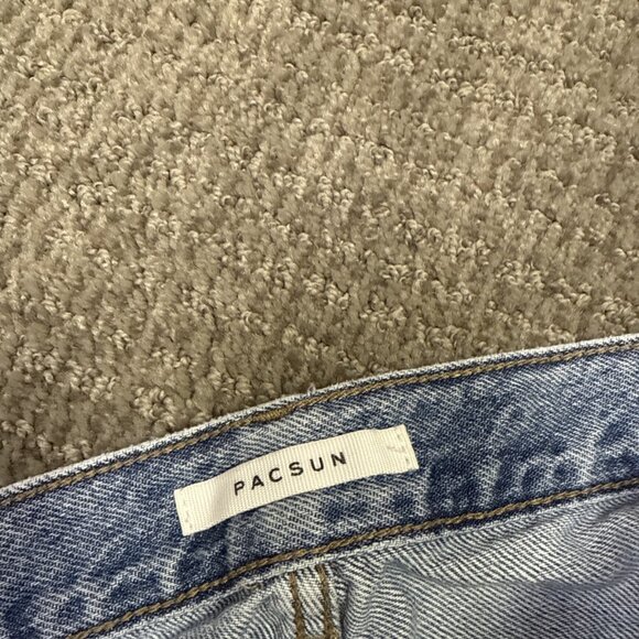 PacSun Dad Jeans 5 Button Fly Blue Pockets Women’s Size 26 - Picture 4 of 14